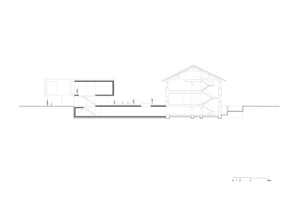 Unisono-Architekten-WB-Dorfzentrum-Ebbs-Schnitt1-©UNISONO