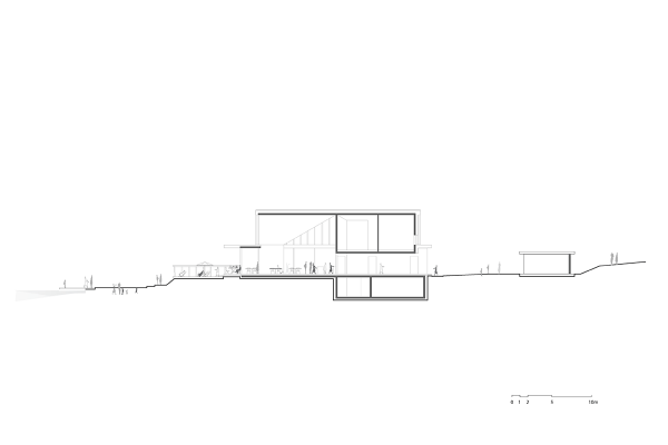 Unisono-Architekten-Wettbewerb-Vilsalpsee-Schnitt1-1-200-©UNISONO