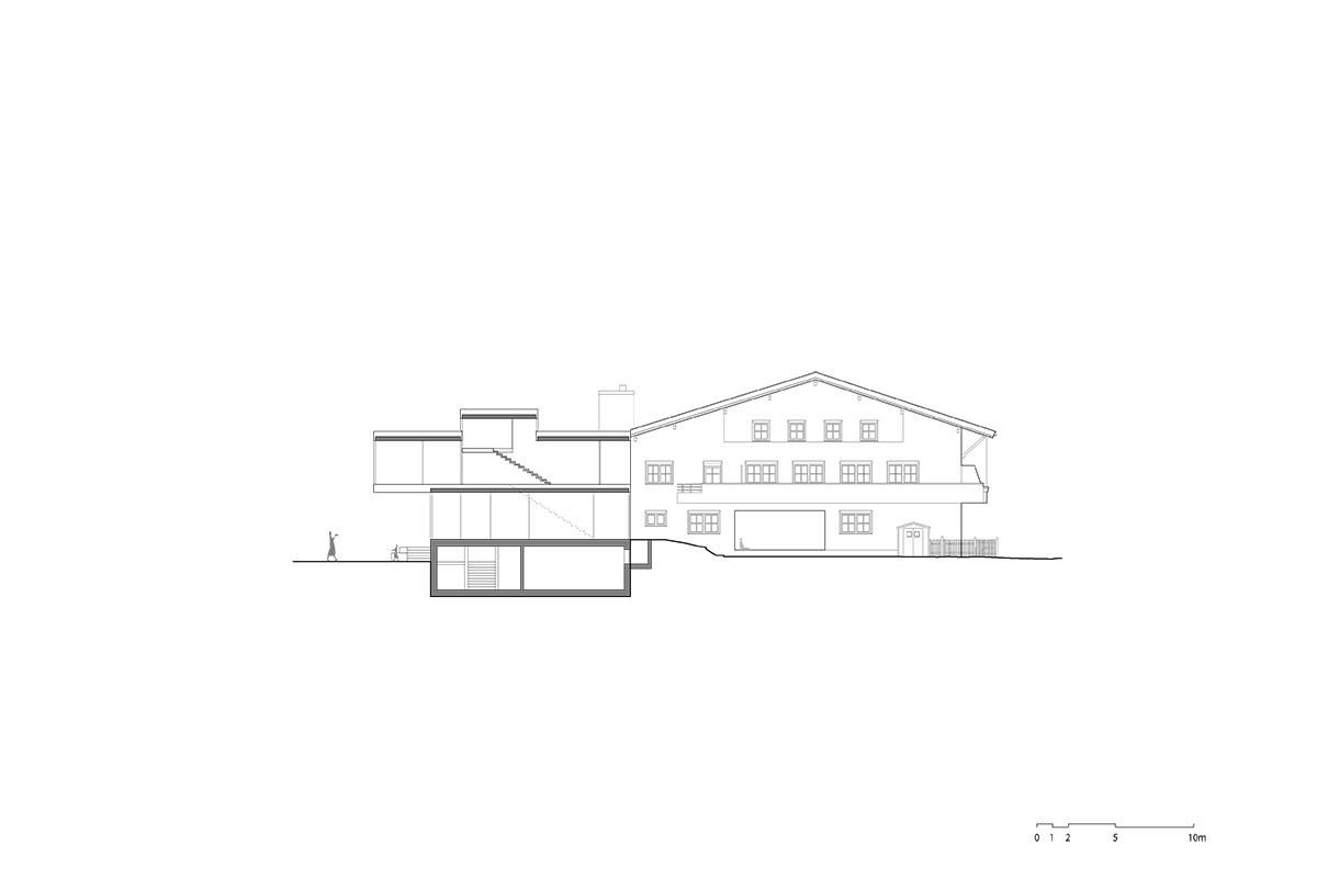 Unisono-Architekten-Wettbewerb-Oberhofen-Schnitt-©UNISONO